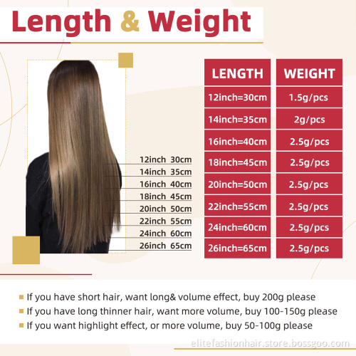 Tape In Hair Extensions Human Hair Remy 20pcs/set Skin Weft Real Natural Hair Extension